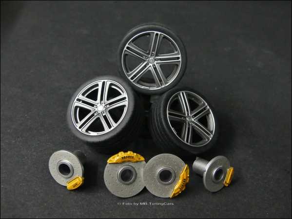 1:18 Mercedes-Benz S-Klasse Brabus Rocket 900 W222 Felgensatz